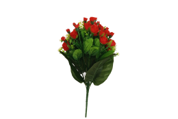 Růže kytice červená 18 poupat 44 cm