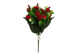 Růže kytice fuchsie 18 poupat 44 cm