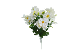 Cosmos Krásenka kytice bílá 50 cm