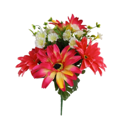 Gerbera kytice 6 barev 35 cm