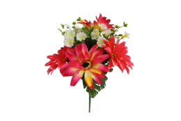 Gerbera kytice 6 barev 35 cm