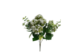 Hortenzie kytice bílá 47 cm