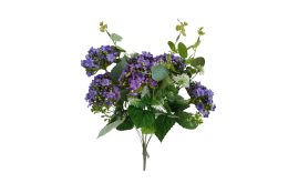 Hortenzie kytice modro-fialová 47 cm