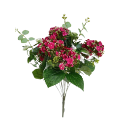 Hortenzie kytice fuchsiová 47 cm