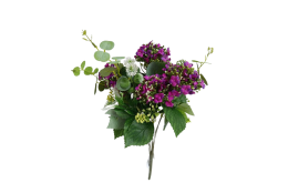 Hortenzie kytice fialová sytá 47 cm