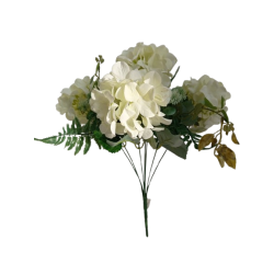 Hortenzie kytice bílá 47 cm