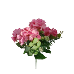 Hortenzie kytice růžová 47 cm
