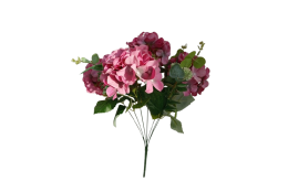 Hortenzie kytice starorůžová 47 cm