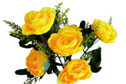 Ranunculus kytice žlutá 31 cm