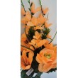 Kytice lilie, růže, gerbera, 6 bar.