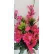 Kytice lilie, růže, gerbera, 6 bar.