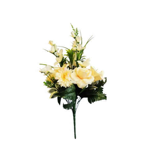 Kytice lilie, růže, gerbera, 6 bar.