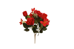 Růže kytice červená 30 cm