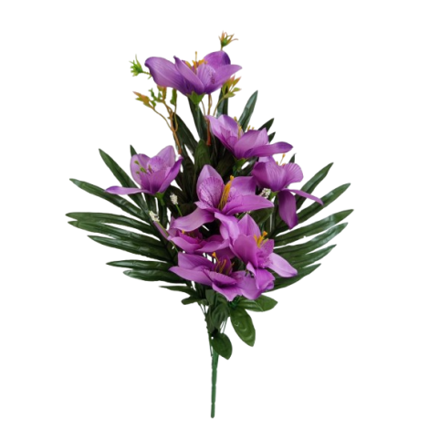 Kytice orchidej s palmovým listem, 6 barev