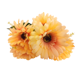 Gerbera kytice meruňková 31 cm