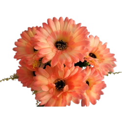 Gerbera kytice růžovo-bílá 31 cm