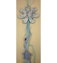 Dřevěná závěsná dekorace 12*60 cm