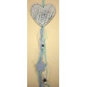 Závěsná dřevěná dekorace 10*60 cm