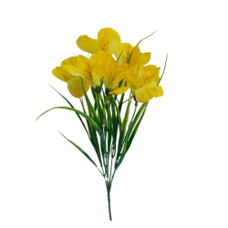 Alstromerie kytice žlutá 40 cm