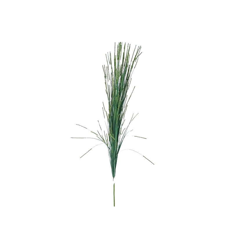 Tráva dekorační kvetoucí tm. zelená, 99 cm