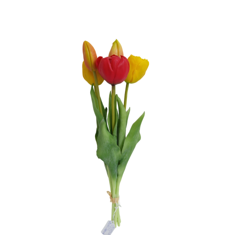 Tulipán svazek žluto-červený, 5 ks