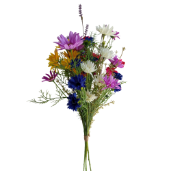 Kytice vázaná kopretiny a chrpa 75 cm