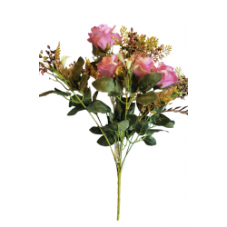 Růže kytice podzim fialová 48 cm