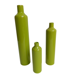 Váza zelená - sada 3 ks, v. 20, 30, 40 cm