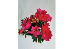 Kytice amarylis a lilie fuchsiová 40 cm