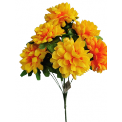 Chryzantéma kytice žluto-oranžová 40 cm