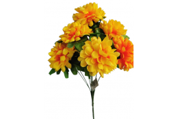 Chryzantéma kytice žluto-oranžová 40 cm