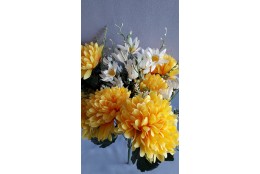 Chryzantéma kytice žlutá 49 cm