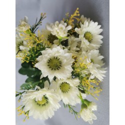 Gerbera kytice bílá 43 cm