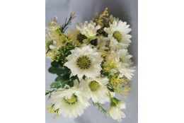 Gerbera kytice bílá 43 cm
