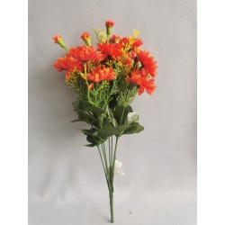 Gerbera kytice oranžová 43 cm