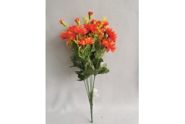 Gerbera kytice oranžová 43 cm