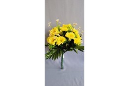 Gerbera kytice bohatá žlutá 45 cm