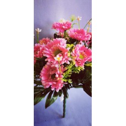 Gerbera kytice bohatá fialová 45 cm