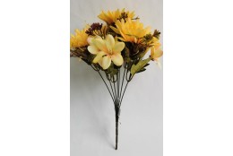 Kytice gerbera a lilie žlutá 37 cm