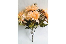 Kytice gerbera a lilie champagne 37 cm