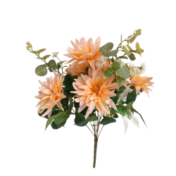 Gerbera kytice sv. broskvová 46 cm