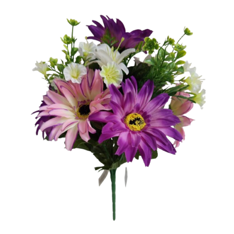 Gerbera kytice, 6 barev