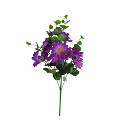 Kopretina kytice tm. fialová 32 cm