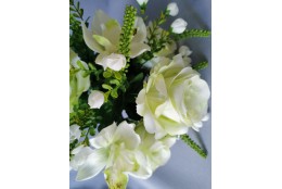 Růže kytice s orchidejí sv. zelená 40 cm