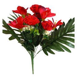 Karafiát smuteční kytice červená 45 cm