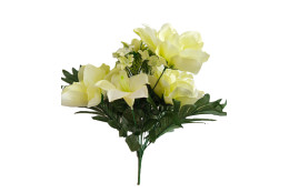 Kytice amarylis a lilie zelená 40 cm