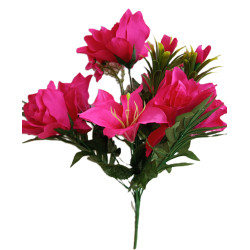 Kytice amarylis a lilie fuchsiová 40 cm