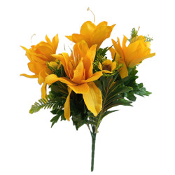 Amarylis kytice žlutá 45 cm