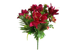 Amarylis kytice vínová 45 cm