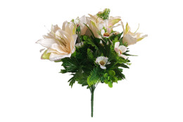 Amarylis kytice béžová 45 cm